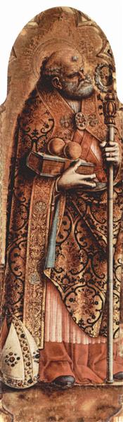 Saint Nicolas, c.1480 - Карло Кривелли