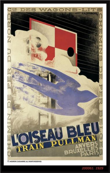 L'oiseau Bleu, 1929 - Cassandre - WikiArt.org