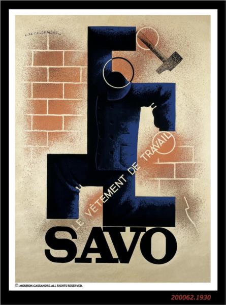 SAVO, 1930 - Cassandre
