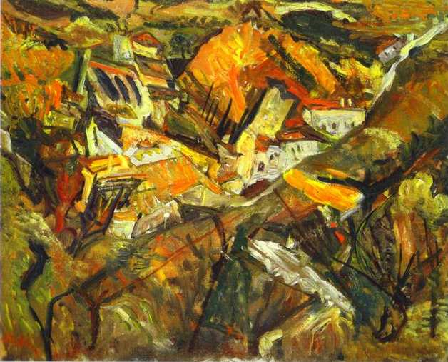 Ceret Landscape, c.1919 - Хаим Сутин