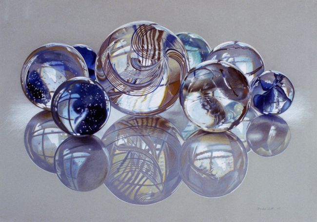 Glassies, Marbles XIV, 1985 - Charles Bell