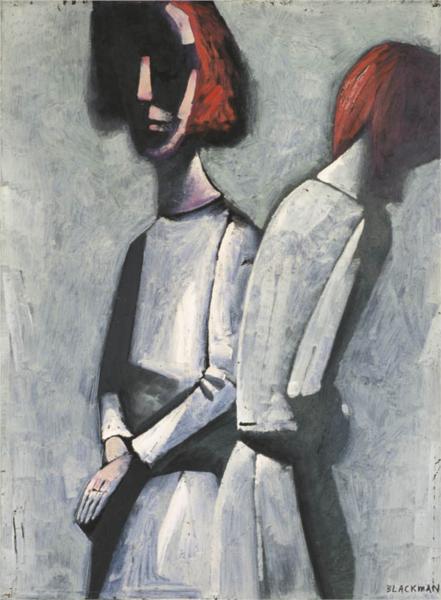 Two Figures - Charles Blackman