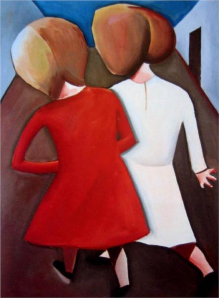 Two Friends - Charles Blackman