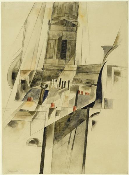 Roofs and Steeple, 1921 - Charles Demuth