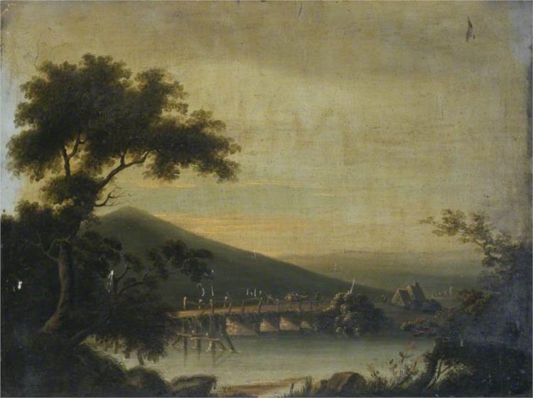 View near Llangaddock, Carmarthenshire, 1814 - Charles Martin Powell