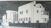 Le dessin de Mackintosh de la 'House for an art lover' - Charles Rennie Mackintosh