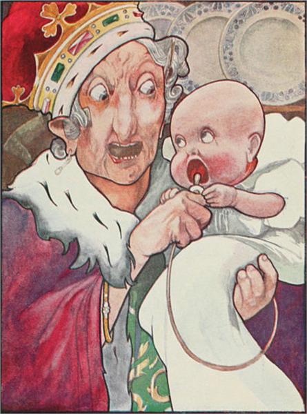 She began nursing her child again singing a sort of lullaby to it, 1907 - Чарльз Робінсон