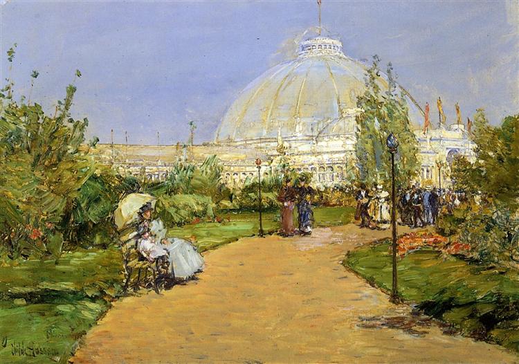 Horticultural Building, World's Columbian Exposition, Chicago, 1893 - Childe Hassam