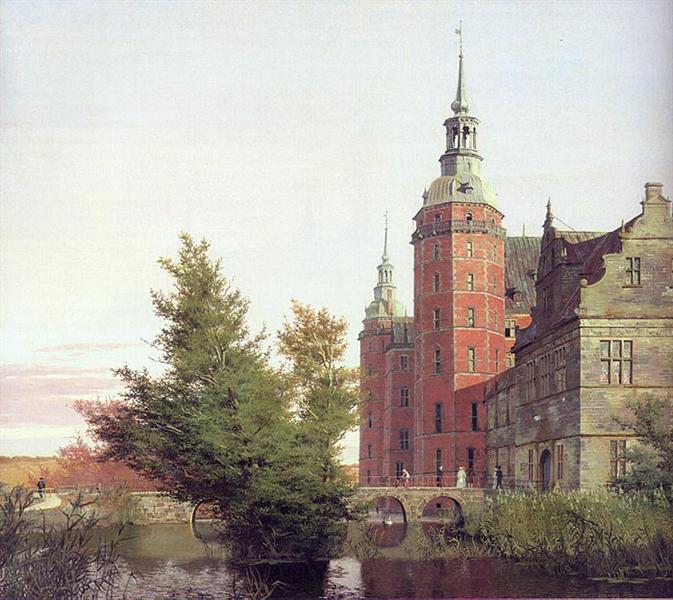 Frederiksborg Castle Seen from the Northwest, 1836 - Крістен Кьобке