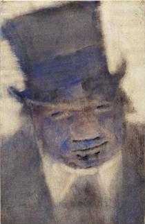 Man in a Top Hat - Christian Rohlfs