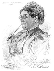 Portrait of Luise Haidheim - Christian Wilhelm Allers