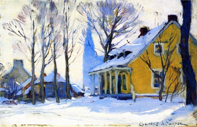 Canadian Village, Grey Day, 1912 - Clarence Gagnon