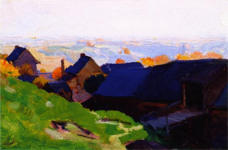 Farmstead, Baie-Saint-Paul, 1924 - Clarence Gagnon