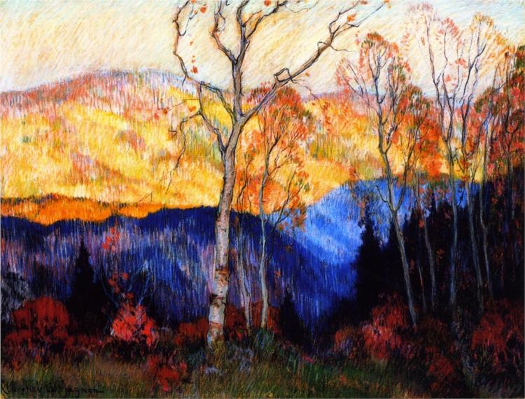 Golden Autumn, Laurentians, 1921 - Clarence Gagnon