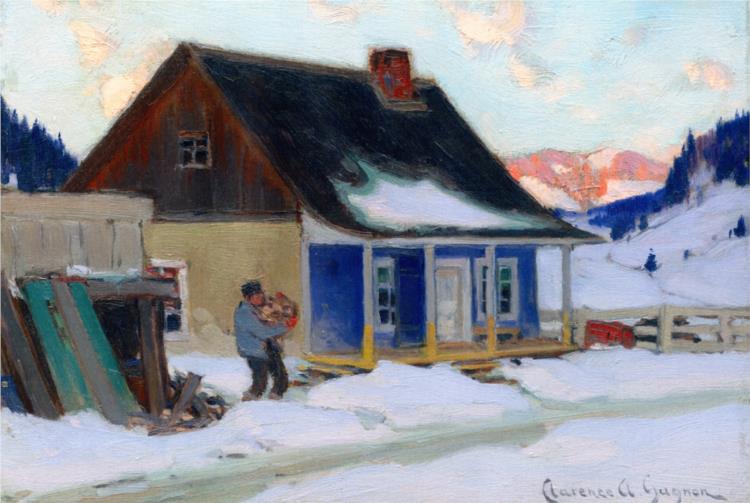 La Boutique, Rang St. Laurent, Baie-Saint-Paul, 1920 - Clarence Gagnon