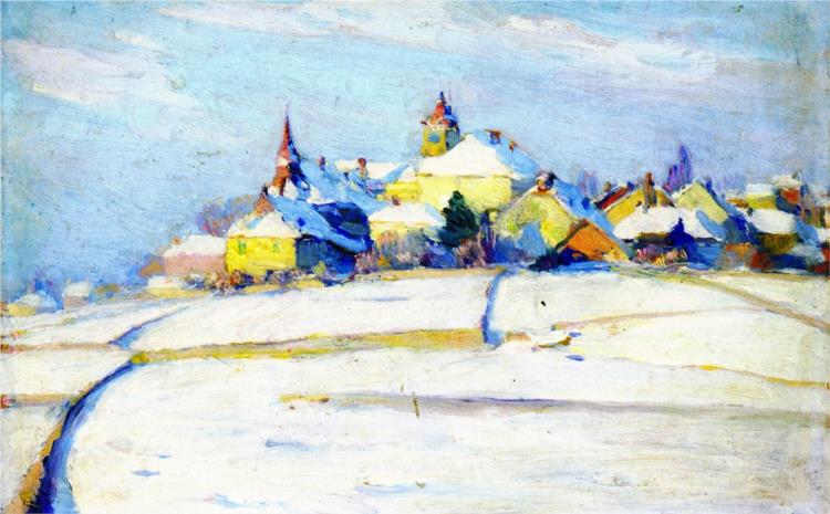 Pully under Snow, 1912 - Clarence Gagnon
