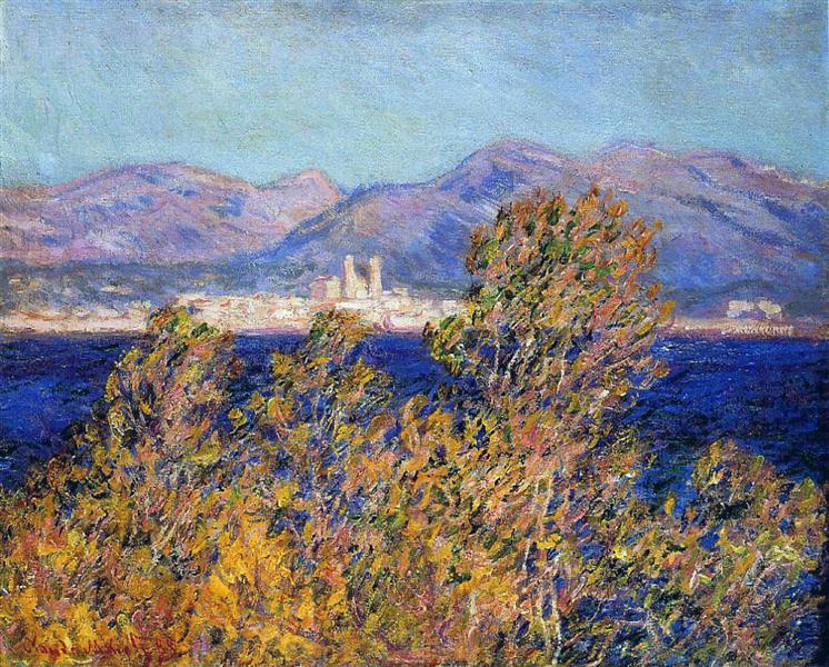 Antibes Seen from the Cape, Mistral Wind, 1888 - Claude Monet