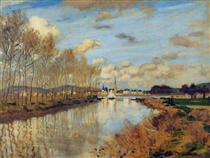 Argenteuil, Seen from the Small Arm of the Seine - Claude Monet
