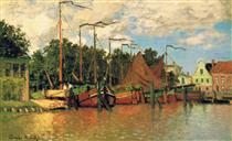 Boats at Zaandam - Claude Monet