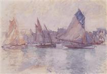 Boats in the Port of Le Havre - Claude Monet
