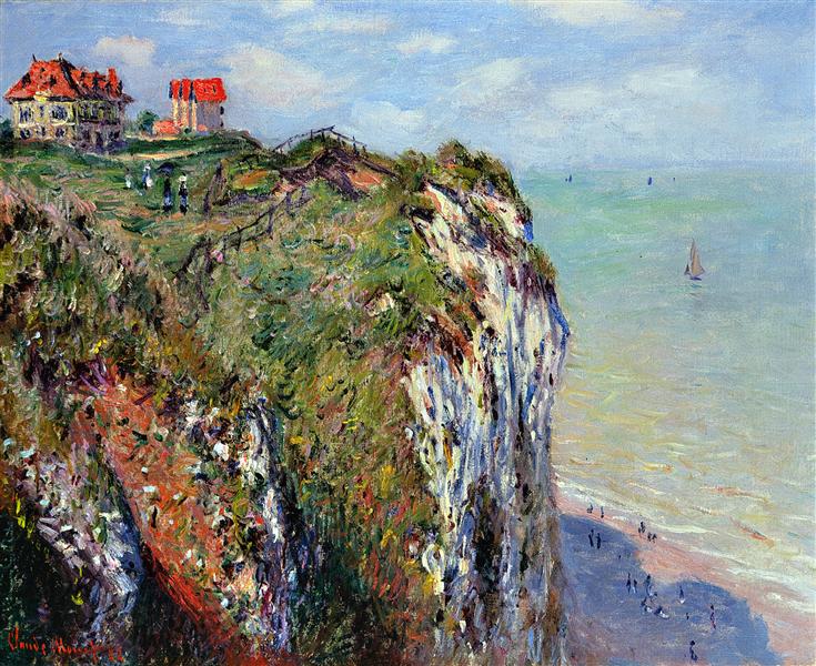 Cliff at Dieppe, 1882 - Claude Monet