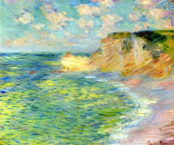 Cliffs at Amont, 1885 - Claude Monet