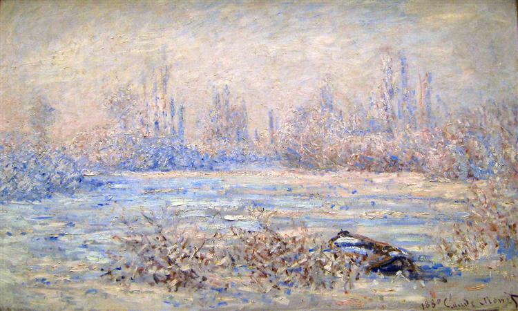 Мороз близ Ветёя, 1880 - Клод Моне