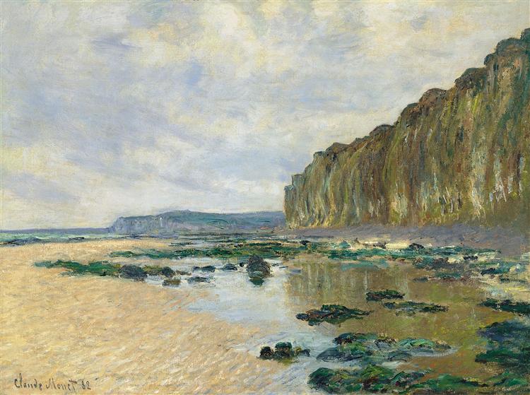 Low Tide at Varengeville, 1882 - Клод Моне