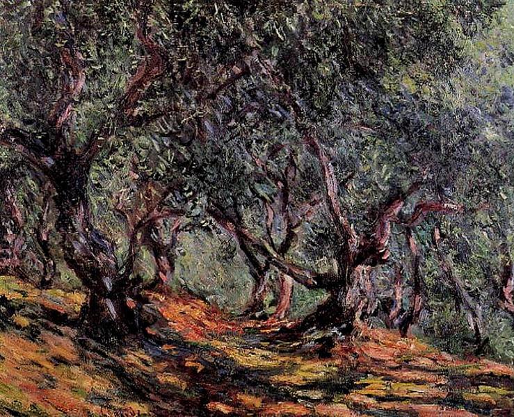 Olive Trees in Bordigher, 1884 - Claude Monet