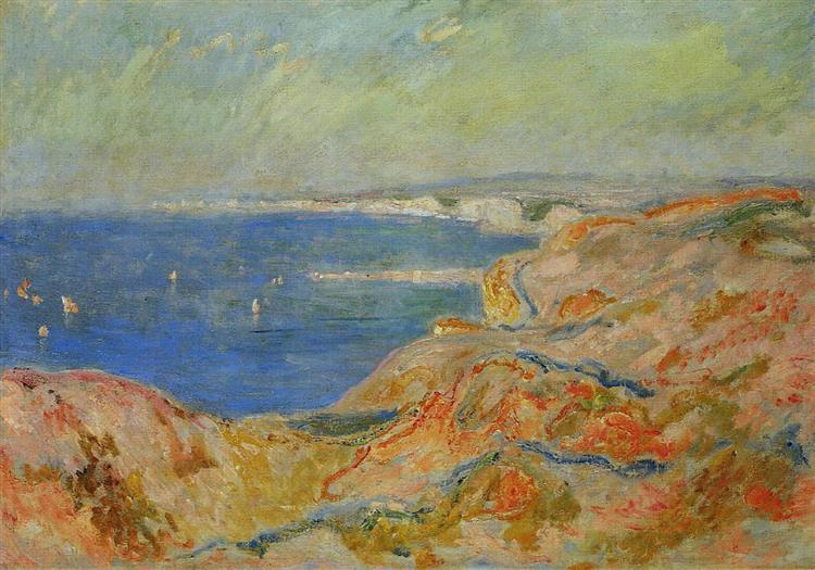 On the Cliff near Dieppe, 1897 - Клод Моне