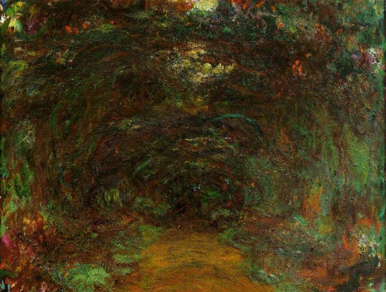Path under the Rose Trellises, Giverny, 1920 - 1922 - Claude Monet