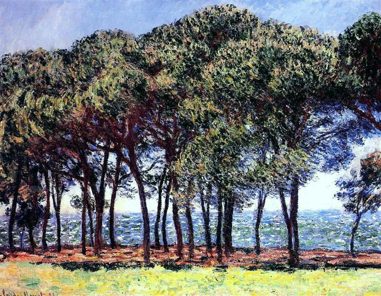Pine Trees, Cap d'Antibes, 1888 - 莫內