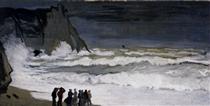 Grosse mer à Étretat - Claude Monet