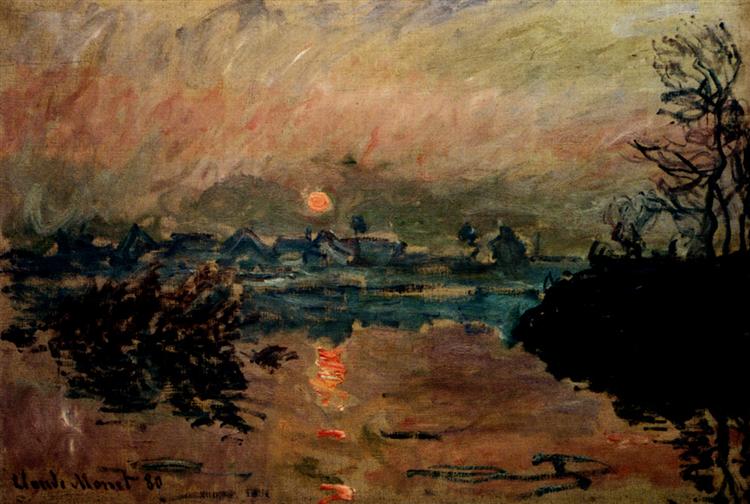 Sunset - Claude Monet - WikiArt.org