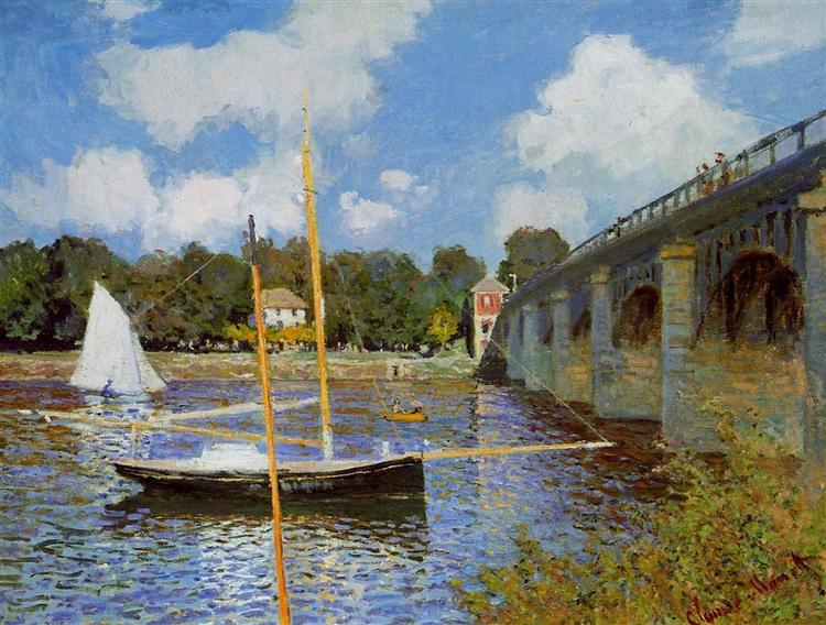 Le Pont d'Argenteuil, 1874 - Claude Monet