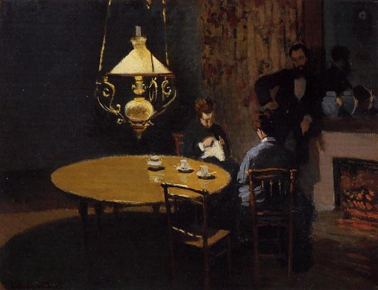 The Dinner, 1868 - 1869 - Claude Monet