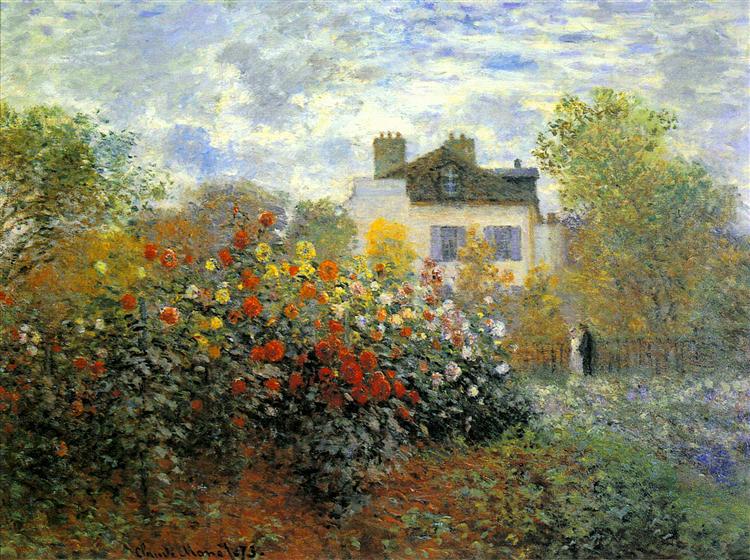 The Garden of Monet at Argenteuil, 1873 - Claude Monet