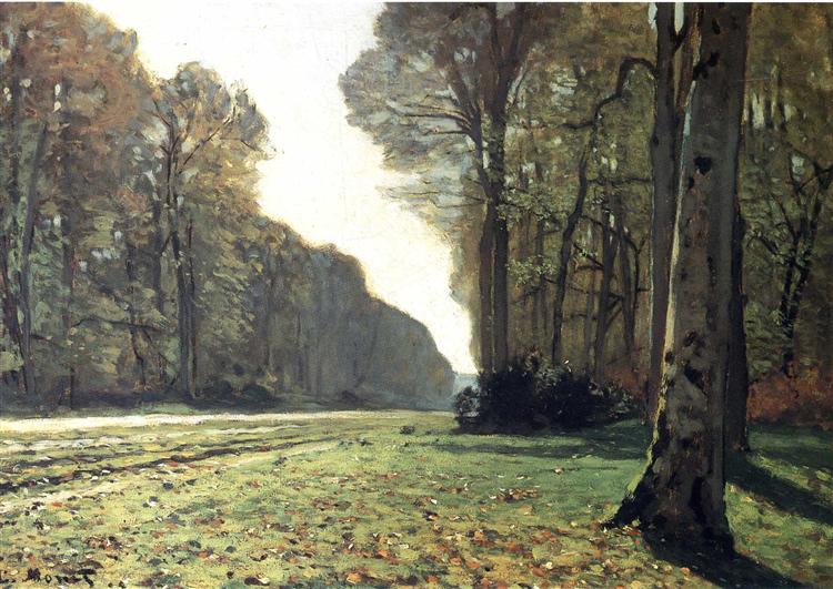 Дорога из Шайи в лесу, 1865 - Клод Моне