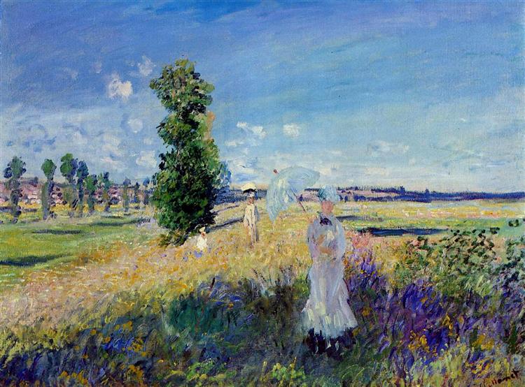 The Promenade, Argenteuil, 1875 - Claude Monet