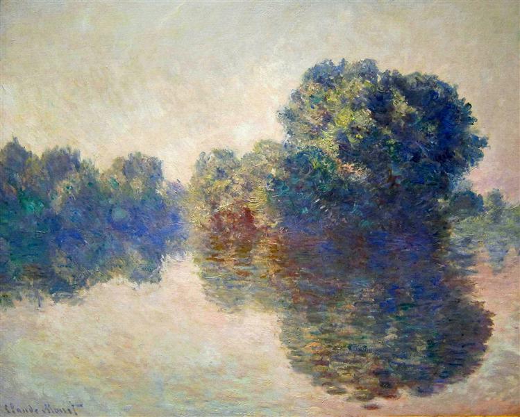 The Seine near Giverny, 1897 - 莫內