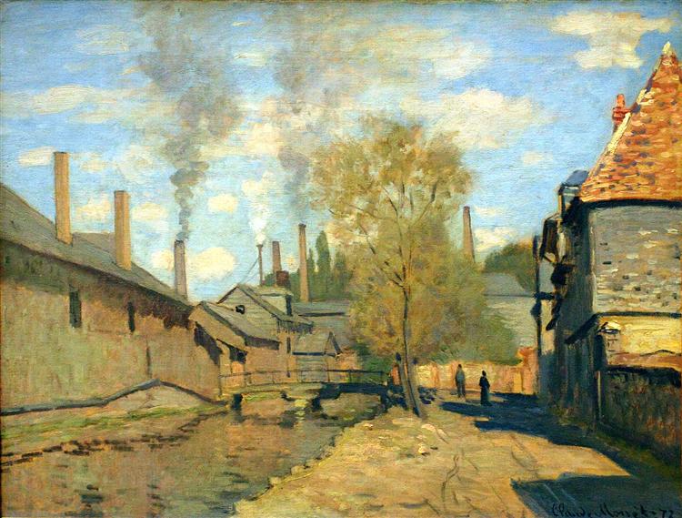 The Stream of Robec at Rouen, 1872 - Claude Monet