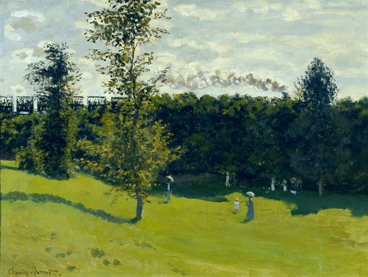 The Train in the Country, c.1870 - c.1871 - Claude Monet