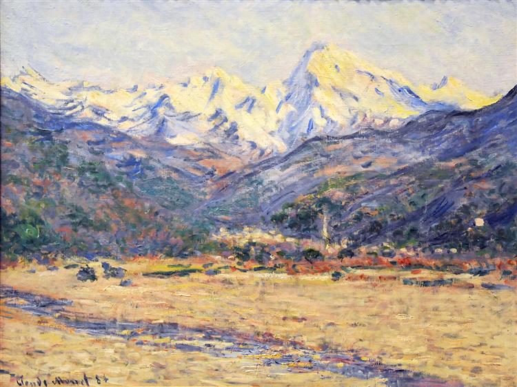 The Valley of the Nervia, 1884 - Claude Monet