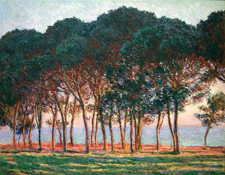 Под сосновыми деревьями. Конец дня, 1888 - Клод Моне