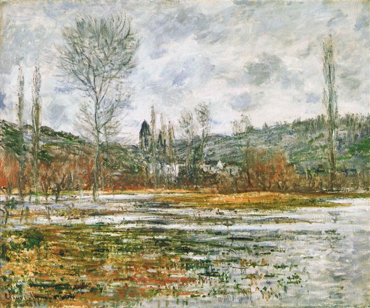 Vetheuil, Prairie Inondee, 1881 - Claude Monet