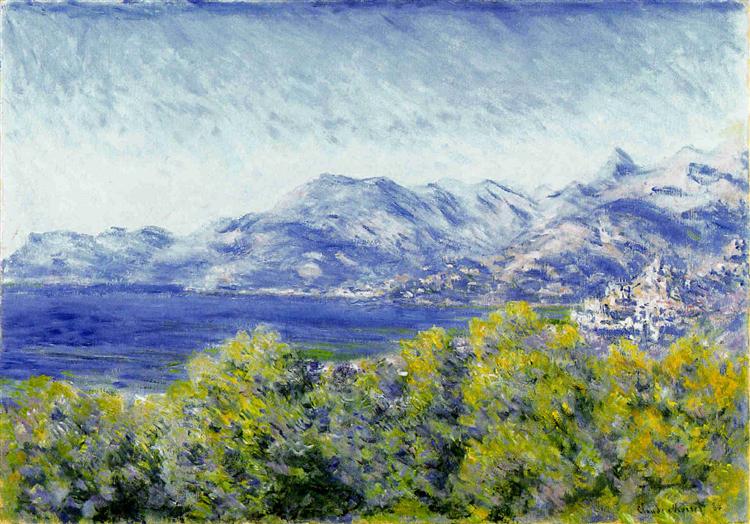 View of Ventimiglia, 1884 - 莫內