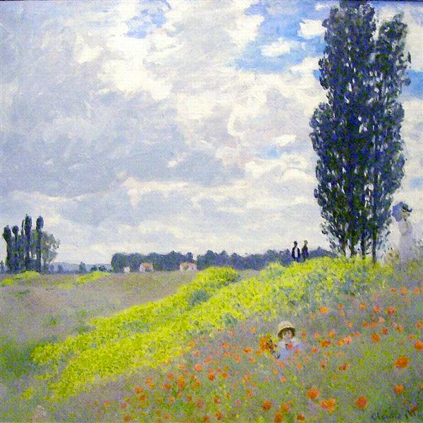 Walk in the Meadows at Argenteuil, 1873 - 莫內