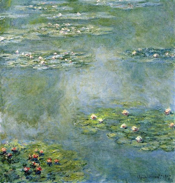Водяные лилии, 1907 - Клод Моне