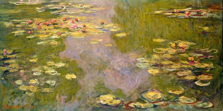 Water Lilies, 1919 - 莫內