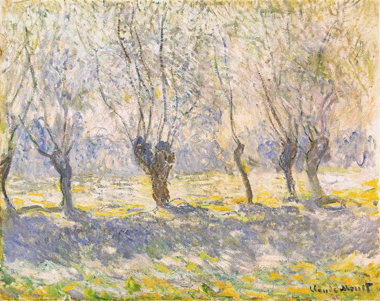 Willows, Giverny, 1886 - 莫內